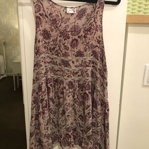 Free People Lace Trapeze Tunic Slip Dress